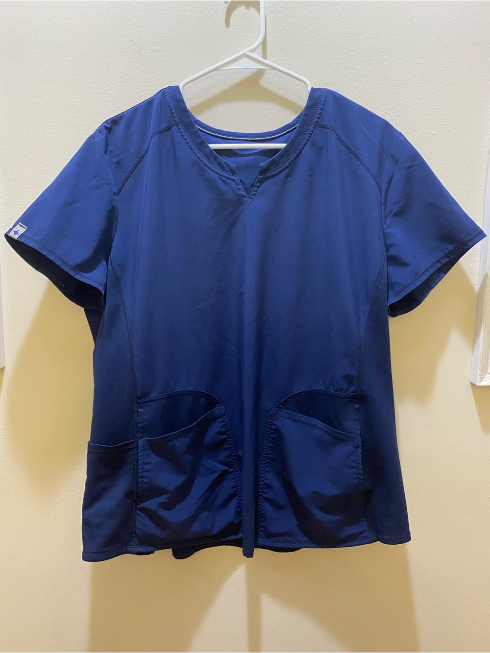 Navy Blue Women's Scrub Top - Classic Comfort